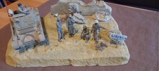 Diorama Afrikacorps m. KOM .Panzer I B  gebaut u. bemalt 1:35