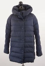 add Damen Daunenjacke Jacke 36 S blau dunkelblau uni Kapuze A654