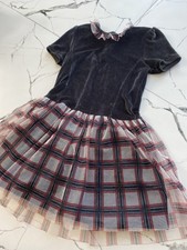 Petit Bateau 116 122 Velours Nicki Kleid Festlich Samt 8ans 126cm