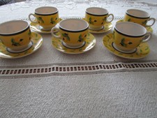 Luminarc ,Set 6 Kaffeetassen mit Untertassen