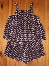 WIE NEU 2 Teile Set NEXT Tunika + Shorts Gr.116 122 kurze Hose Bluse Top Wale