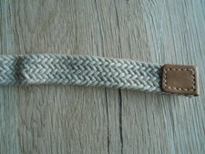 Gürtel  Gr.80/82 cm, geflochten, beige