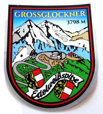 Souvenir-Aufkleber Großglockner Alpenstraße Edelweißspitze Österreich Oldtimer