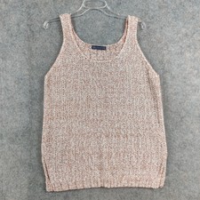 M&S Collection Tankoberteil Damen Größe 18 Strick kupferbraun