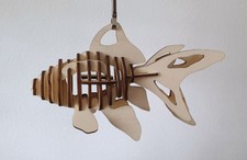 Goldfisch aus Holz