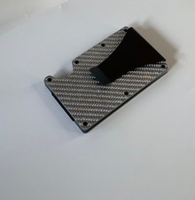 card holder wallet silver/black moneyclip
