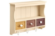 Heine home Hängeregal mit dekorativen Ornamenten Vintage Shabby ca. 40/52/13,5cm