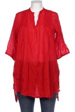 Deerberg Bluse Damen Oberteil Hemd Gr. L Baumwolle rot #f34b0a7