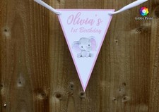 Personalisierte Mädchen Geburtstag Party Wimpel Dekoration 1st 2nd etc Banner