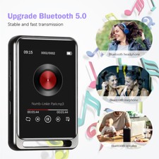 MP3 Player Bluetooth HiFi Bass Musik Spieler 2,4'' TFT LCD Display FM-Radio 16GB