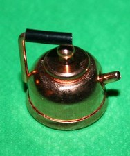 Krippenzubehör Wasserkocher mit Deckel 2,2 cm h bis 2 cm d Metall kupferfarben