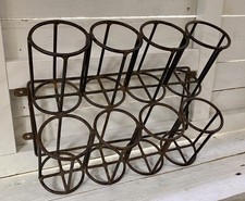 Vintage Französisch Schmiedeeisen Wein Flaschenregal-chic & schöne gewinkelt Display