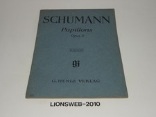 Noten Schumann Papillons Opus 2 (Fingersatz von Walther Lampe)