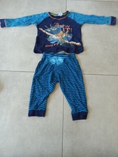 Cooler langarm Schlafanzug zweiteilig Flugzeug blau Gr. 92 C&A Planes