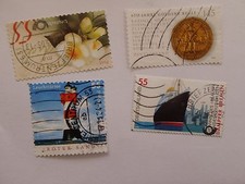 Briefmarken Deutsche Bundespost: Roter Sand, Goldene Bulle, Dampfer "Bremen"