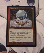Mesmeric Orb RETRO RAHMEN ARTIFACT FOLIE ~ The Brothers' War [Magic MTG] LP