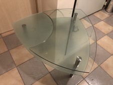 Wohnzimmer-Glastisch Couchtisch 100 cm