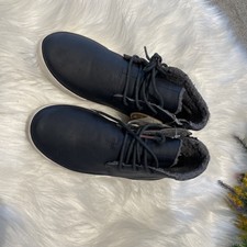 Jungen Next Größe UK 5 EU 38 navy/weiß warm gefütterter Wanderstiefel Schnürschuh Stiefel mit Tag