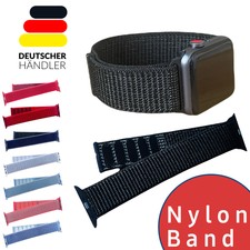 Armband passend für Apple Watch Series 1 - 8 SE 2 38 - 45 mm Nylon Sport Ersatz