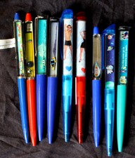 9x Floaty Pen - Eskesen Schwimmkugelschreiber  - Stripper,Zirkus, Werbung ,TV ..