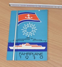 original DDR Fahrplan Weisse Flotte Dresden - Saison 1970