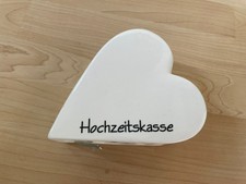 Sparschwein Hochzeitskasse Keramik Geschenk Trinkgeld Spardose Süß