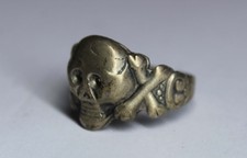 alter Husaren Ring * Totenkopfring * Husarenring * 830er Silber