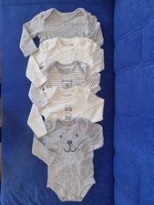 baby body Gr. 62/68 von Bornino 5st. Schöner Stoff 