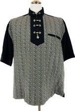 Versace V2 Poloshirt Gr. M Herren Sweatshirt T-Shirt Hemd Schwarz Vintage 90s