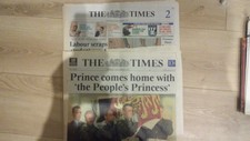 The Times Zeitung 1 September 1997 Diana Tod