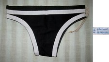 SCHWARZE DREIECKS-BADEHOSE - KULT -  DDR - COTTON - VINTAGE - H.HANCKE - GR. 134