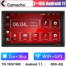 Android 11 7" 2 DIN AUTORADIO Mit GPS Navigation NAVI BLUETOOTH WIFI DOPPEL MP5