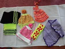 Kindermützen,Stirnband,Schals,Acrylwolle, teils neu,Yetti,Caprice,Sockenwolle