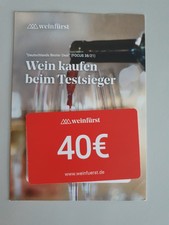 40 € Gutschein Weinfürst für Neukunden MBW 80 € Wein Gutschein Code 