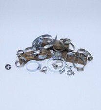 22 SCHLAUCHSCHELLEN KONVOLUT ROHRWERKZEUG PUMPE ZUBEHÖR SET HYDRAULIK WERKSTATT 