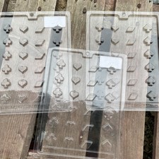 3 Casino Brücke Karten Diamant Ass Herzen Club Schokoladenform Geburtstag Hochzeit 