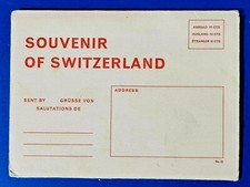 Vintage Schweiz 10 Ansicht Brief Karte Ansichtskarte Buch vo2