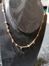 Rose Gold Kette Echt Silber 925 vergoldet 18ct Damen Schmuck Kette Halskette 