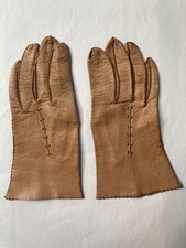 Lederhandschuhe Damen, Cognac, schmal