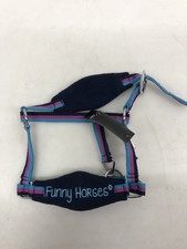 HKM 9224 Halfter -funny Horses- Dunkelblau/blau/dunkelpink Mini Shetty