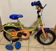 Kinderfahrrad Winora Balou, Alu, lemongreen, mit Stützrädern & KED-Kinderhelm