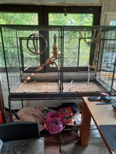 XXL Vogelkäfig Voliere Käfig für Sittiche Melbourne II  Antik von Montana Cages