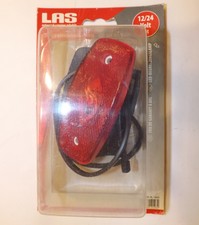 LED Umrissleuchte rot 24V 12V Begrenzungsleuchte mit 3 LED + Befestigungswinkel