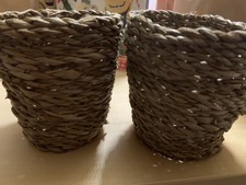 2x Übertopf Korb Klein