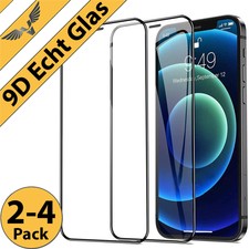 Full Screen Panzerfolie für iPhone 11 12 13 14 Pro Max Mini 9D Cover Schutz Glas