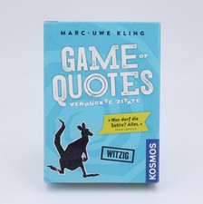 Kosmos Game of Quotes - Verrückte Zitate Witziges Spiel rund um Zitate TOP