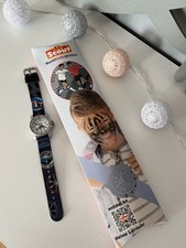 Scout Kinder Armbanduhr Jungen Auto-Motiv blau schwarz