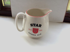 Star Beers Eastbourne Werbekanne weiß hergestellt von Wade Regicor in Sehr guter Zustand