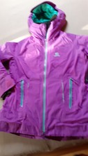 Salomon tolle neuwertige Skijacke Daunenjacke, Gr. M,  lila/beere wasserdicht