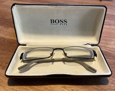 HUGO BOSS BREITE 135 mm BRILLENGESTELL BRILLENFASSUNG MADE IN ITALY GEBRAUCHT